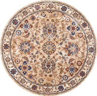 Nourison Reseda RES04 Natural Area Rug 5' X ROUND