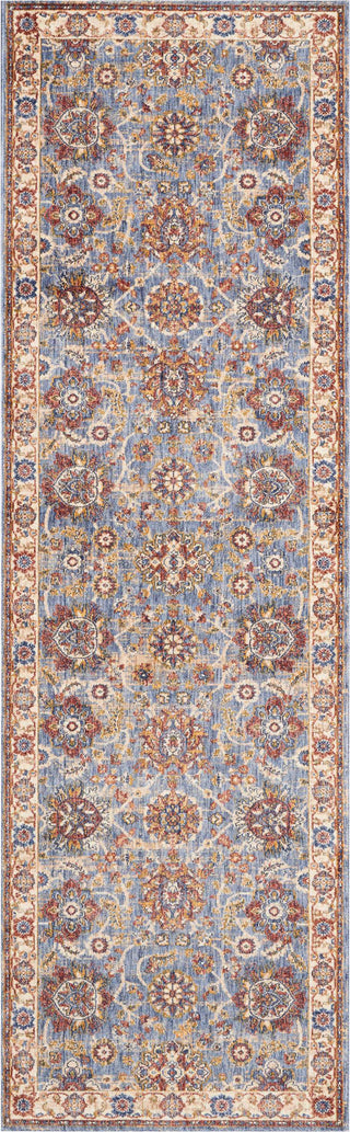 Nourison Reseda RES04 Sky Area Rug 2'3'' X 7'6'' Runner