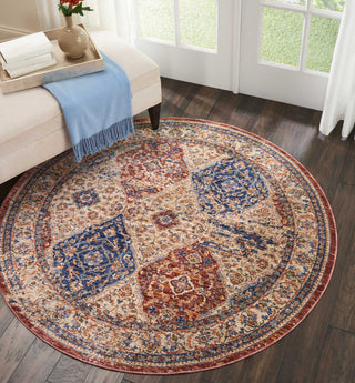 Nourison Reseda RES05 Multicolor Area Rug Room Image