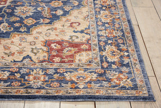 Nourison Reseda RES01 Blue Area Rug Detail Image