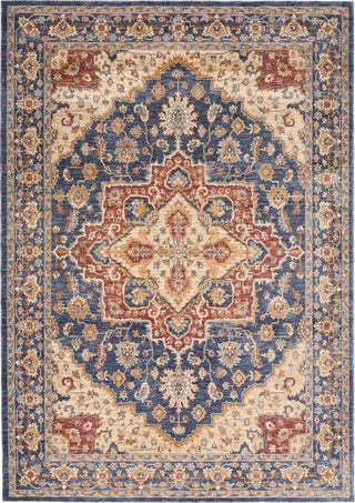 Nourison Reseda RES01 Blue Area Rug