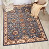 Nourison Reseda RES04 Blue Area Rug Room Image Feature