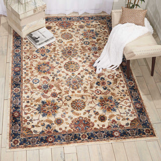 Nourison Reseda RES04 Cream Area Rug Room Image