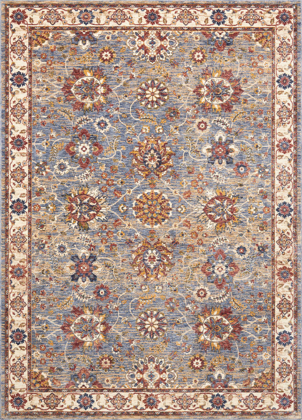 Nourison Reseda RES04 Sky Area Rug – Incredible Rugs and Decor