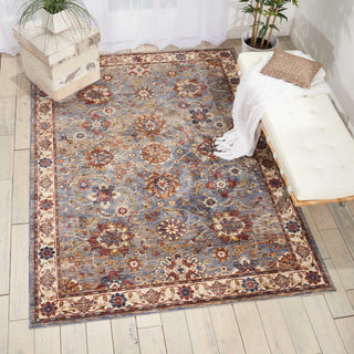 Nourison Reseda RES04 Sky Area Rug Room Image