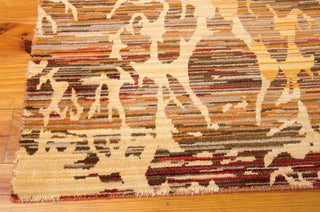 Nourison Rhapsody RH001 Sunrise Area Rug Corner Image