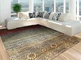 Nourison Rhapsody RH002 Multicolor Area Rug Room Image Feature