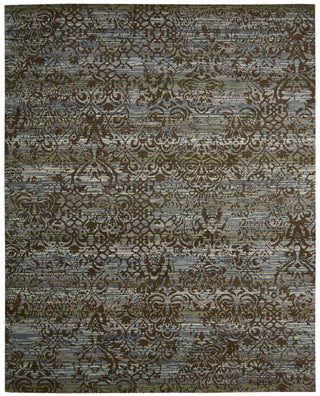 Nourison Rhapsody RH009 Blue Moss Area Rug main image