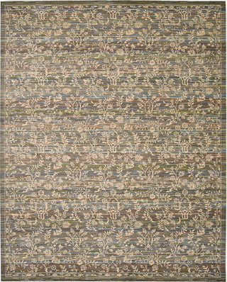 Nourison Rhapsody RH012 Blue Moss Area Rug Main Image