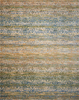 Nourison Rhapsody RH003 Beige Blue Area Rug 