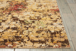 Nourison Rhapsody RH004 Beige Gold Area Rug Detail Image