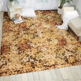 Nourison Rhapsody RH004 Beige Gold Area Rug Room Image Feature