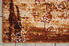 Nourison Rhapsody RH006 Gold Garnet Area Rug Corner Image