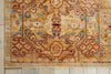 Nourison Rhapsody RH008 Light Gold Area Rug Corner Image