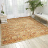 Nourison Rhapsody RH008 Light Gold Area Rug Room Image Feature