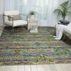 Nourison Rhapsody RH010 Seaglass Area Rug Room Image Feature