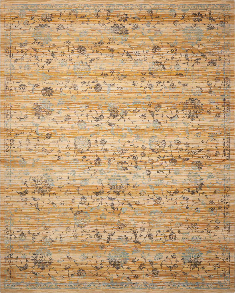 Nourison Rhapsody RH013 Caramel Cream Area Rug 7'9'' X 9'9''