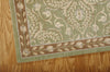 Nourison Riviera RI01 Green Area Rug Corner Image