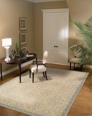 Nourison Riviera RI01 Sand Area Rug Room Image Feature