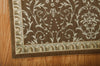 Nourison Riviera RI02 Chocolate Area Rug Corner Image