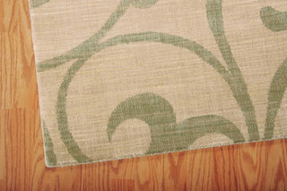 Nourison Riviera RI03 Light Gold Area Rug Corner Image