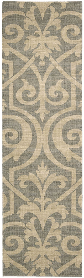 Nourison Riviera RI04 Slate Area Rug 3' X 8'