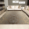 Nourison Riviera RI06 Mocha Beige Area Rug 6' X 8' Living Space Shot Feature