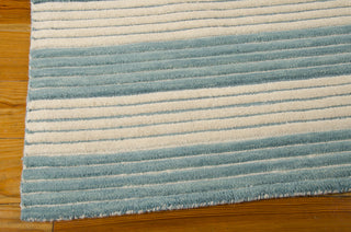 Nourison Ripple RIP02 Seascape Area Rug by Barclay Butera 6' X 8' Corner Shot