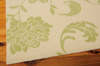 Nourison Home and Garden RS014 Green Area Rug Corner Image