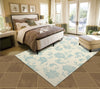 Nourison Home and Garden RS014 Ivory Area Rug 6' X 8' Bedroom Shot Feature