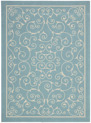 Nourison Home and Garden RS019 Light Blue Area Rug main image