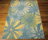 Nourison Home and Garden RS022 Blue Area Rug 6' X 8' Floor Shot Feature