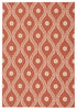 Nourison Home and Garden RS085 Rust Area Rug 5' X 7'