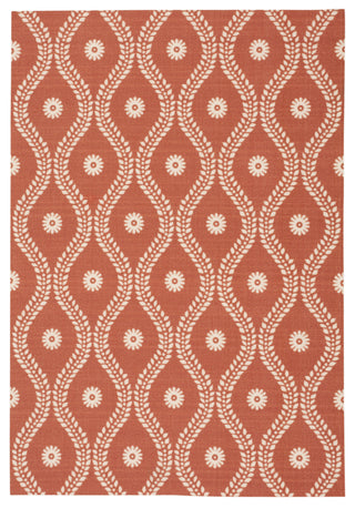 Nourison Home and Garden RS085 Rust Area Rug 5' X 7'