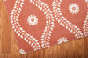 Nourison Home and Garden RS085 Rust Area Rug Corner Image