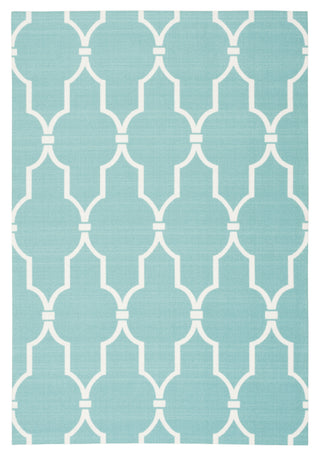 Nourison Home and Garden RS087 Aqua Area Rug 5' X 7'