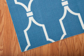 Nourison Home and Garden RS087 Navy Area Rug Corner Image