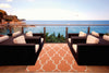 Nourison Home and Garden RS087 Orange Area Rug Outdoor Image Feature