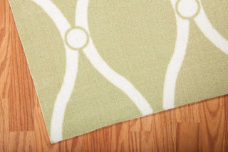 Nourison Home and Garden RS089 Green Area Rug Corner Image
