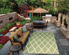 Nourison Home and Garden RS089 Green Area Rug 6' X 8' Outdoor Shot Feature