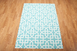 Nourison Home and Garden RS090 Aqua Area Rug 5' X 7' Floor Shot