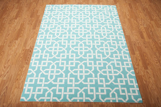 Nourison Home and Garden RS090 Aqua Area Rug 6' X 8' Floor Shot