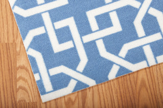 Nourison Home and Garden RS090 Navy Area Rug 5' X 7' Corner Shot