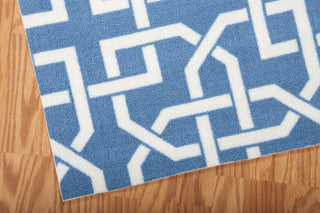 Nourison Home and Garden RS090 Navy Area Rug 8' X 11' Corner Shot