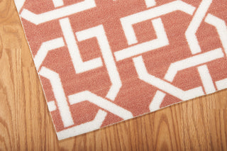 Nourison Home and Garden RS090 Rust Area Rug 5' X 7' Corner Shot