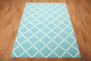 Nourison Home and Garden RS091 Aqua Area Rug 6' X 8' Floor Shot