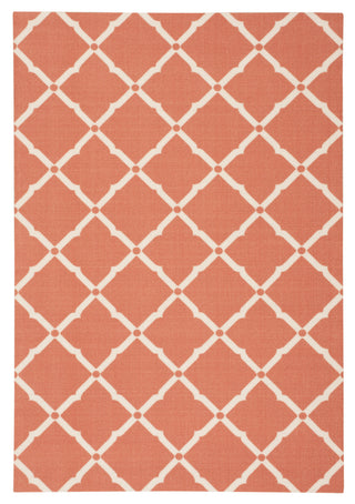 Nourison Home and Garden RS091 Orange Area Rug 5' X 7'