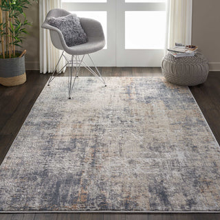 Nourison Rustic Textures RUS01 Grey/Beige Area Rug Room Image