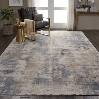 Nourison Rustic Textures RUS05 Beige/Grey Area Rug Room Image Feature