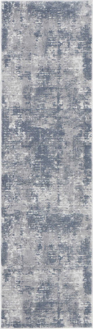 Nourison Rustic Textures RUS05 Grey Area Rug 2' 2'' X 7' 6'' RUNNER